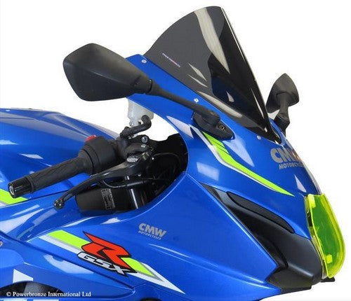 Powerbronze / パワーブロンズ エアフロースクリーン フロストステルスグレー SUZUKI GSXR1000 17-19 (エキストラハイバブル) | 400-S137-019