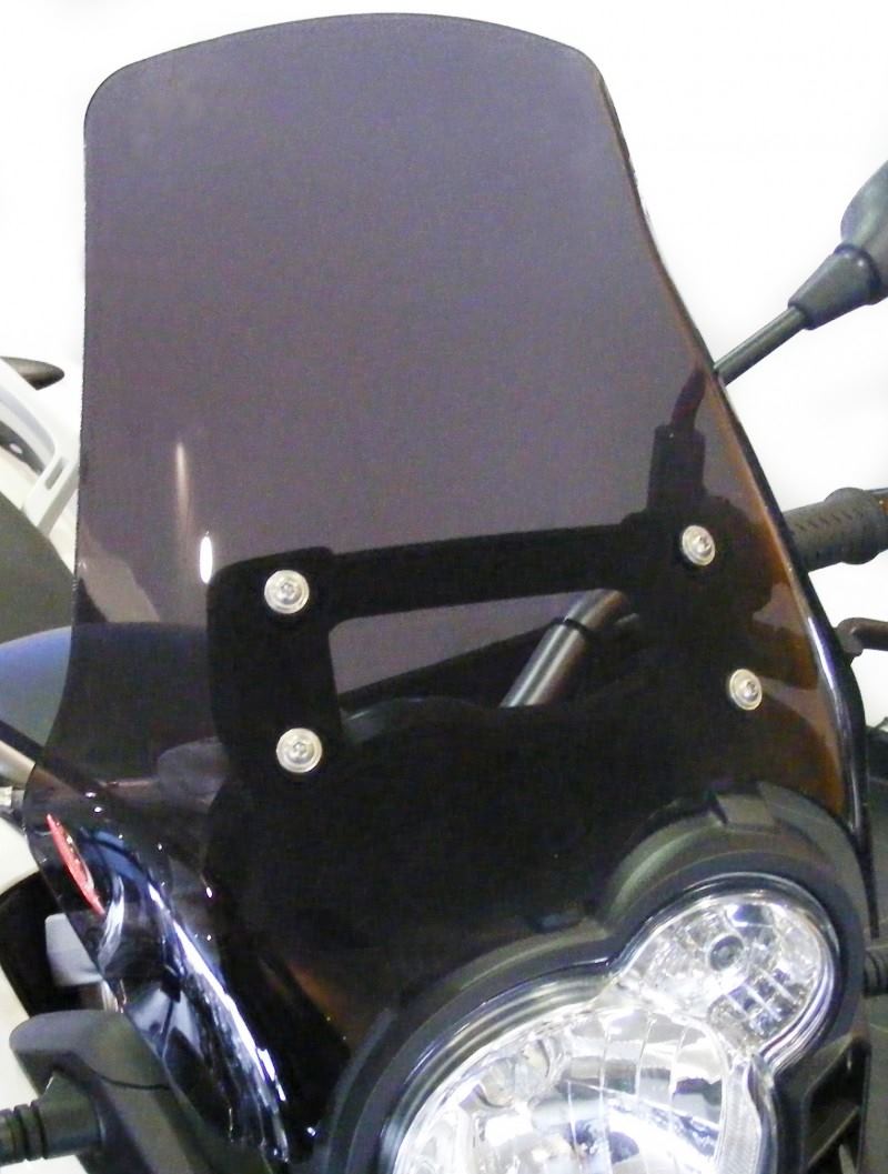 Powerbronze / パワーブロンズ スタンダードスクリーン フロストステルスグレー BMW G650GS SERTAO 12-16 (380MM) | 410-B113-019