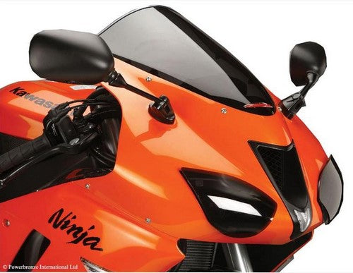 Powerbronze / パワーブロンズ スタンダードスクリーン フロストステルスグレー KAWASAKI ZX6-R 05-08 | 410-K121-019