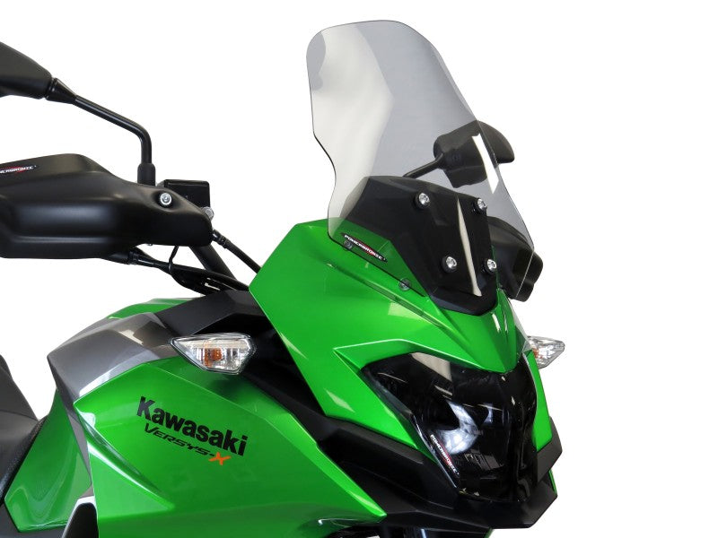 Powerbronze / パワーブロンズ スタンダードスクリーン フロストステルスグレー KAWASAKI VERSYS-X 300 17-19 (STANDARD HEIGHT) (345 MM) | 410-K179-019