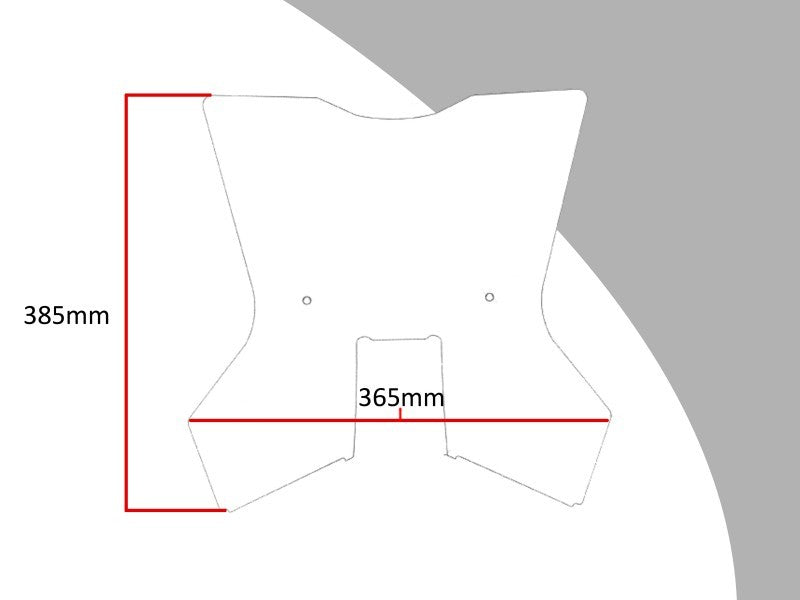 Powerbronze / パワーブロンズ スタンダードスクリーン KTM 390 アドベンチャー 20 (385 MM) アンバー | 410-KT104-007