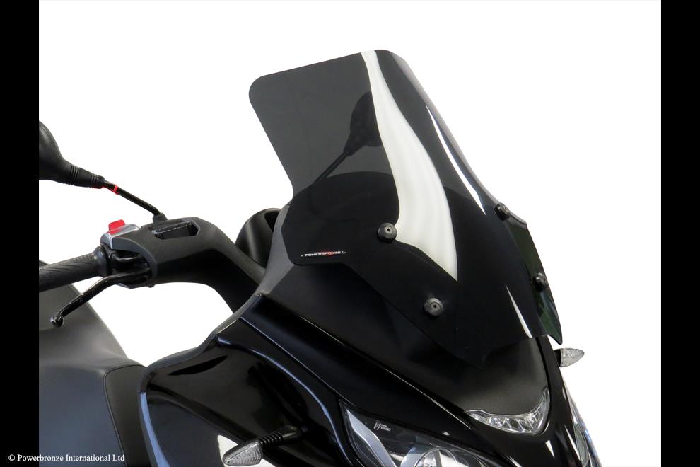 Powerbronze / パワーブロンズ Scooter Screens for PIAGGIO MP3 350 18-20/MP3 400 21-23/MP3 500 18-23 (455 MM HIGH)/CLEAR | 410-P102-000