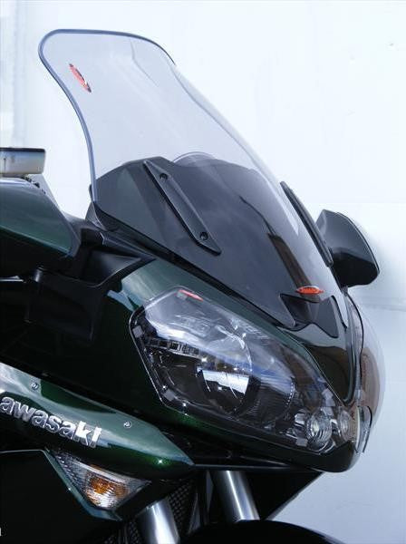 Powerbronze / パワーブロンズ フリップアップ スクリーン KAWASAKI GTR1400 (570MM) ライト ティント | 420-K138-001