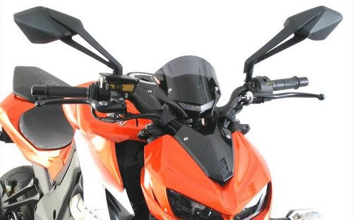 Powerbronze / パワーブロンズ ライトスクリーン フロストステルスグレー KAWASAKI Z1000 14-19 Z1000R 17-19 (155 MM HIGH X 185 MM WIDE) | 430-U153-019
