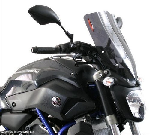 Powerbronze / パワーブロンズ ライトスクリーン フロストステルスグレー YAMAHA MT-07 FZ-07 14-17 (380 MM) | 430-U157-019