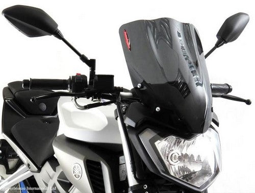 Powerbronze / パワーブロンズ ライトスクリーン フロストステルスグレー YAMAHA MT-125 14-19 (380 MM) | 430-U171-019