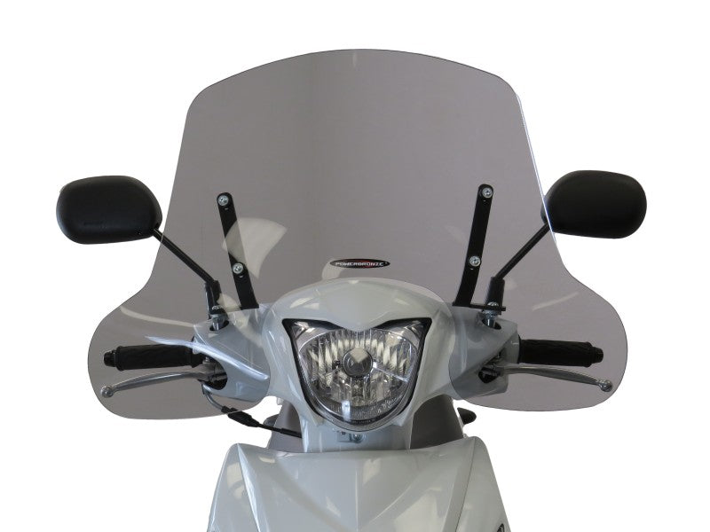 Powerbronze / パワーブロンズ スクータースクリーン SUZUKI ADDRESS 110 15-20 (290 MM) フロストステルスグレー | 430-U296A-019