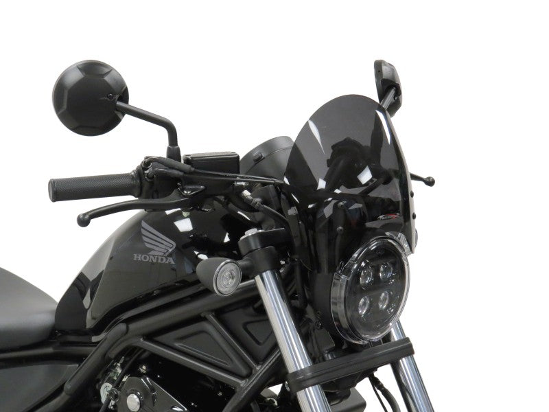 Powerbronze / パワーブロンズ ライトスクリーン HONDA CMX500 REBEL 17-20 (高さ: 220 MM) フロストステルスグレー | 430-U303-019