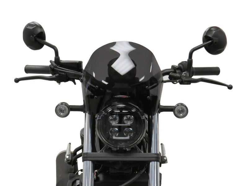 Powerbronze / パワーブロンズ ライトスクリーン HONDA CMX500 REBEL 17-20 (高さ: 220 MM) フロストステルスグレー | 430-U303-019
