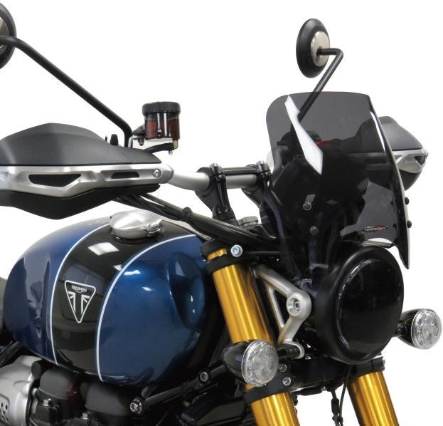 Powerbronze ライトスクリーン TRIUMPH SCRAMBLER 1200 XC 19-21/SCRAMBLER 1200 XE 19-21 (225 MM HIGH)/ダークティント | 430-U306A-002