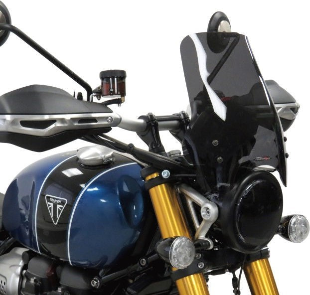 Powerbronze ライトスクリーン TRIUMPH SCRAMBLER 1200 XC 19-21/SCRAMBLER 1200 XE 19-21 (285 MM HIGH)/ダークティント | 430-U306B-002