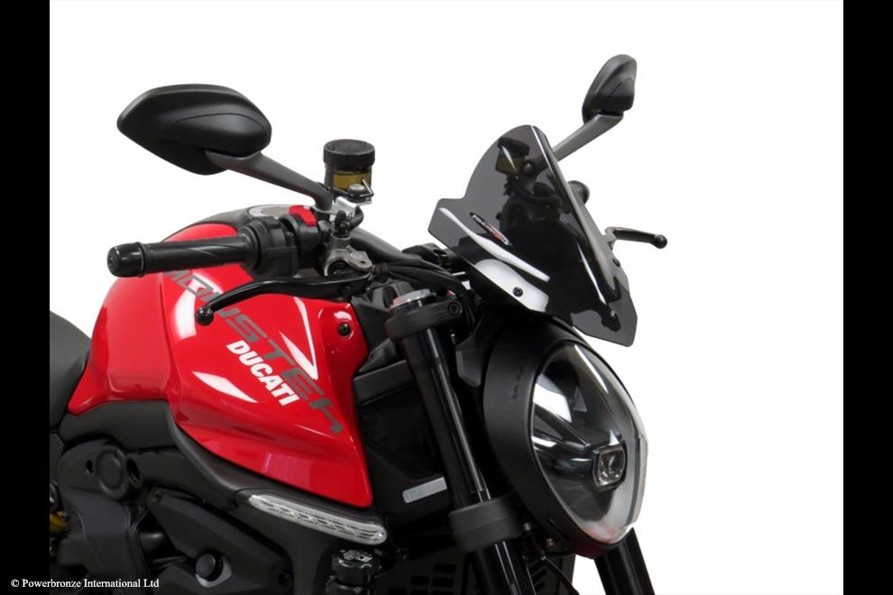 Powerbronze / パワーブロンズ Light Screen for DUCATI MONSTER 950 21-23/STREETFIGHTER V2 22-23 (260 MM HIGH)/YELLOW | 430-U325A-006