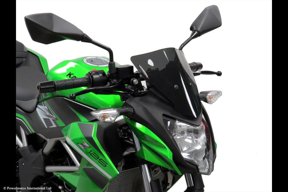 Powerbronze / パワーブロンズ Light Screen for KAWASAKI Z125 19-23 (235 MM HIGH)/CLEAR | 430-U328-000