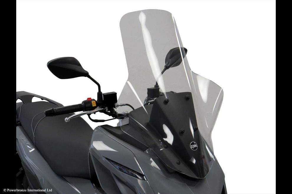 Powerbronze / パワーブロンズ Scooter Screens for SYM JET X 21-23 (WITH HAND BLISTERS) (710 MM HIGH)/CLEAR | 430-U331-000