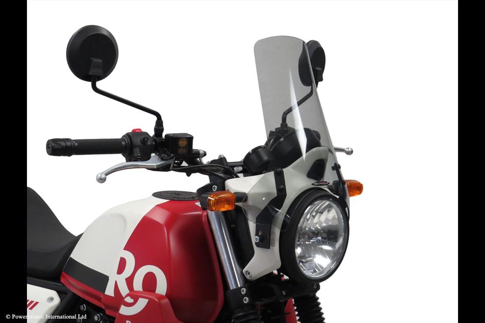 Powerbronze / パワーブロンズ Light Screen for ROYAL ENFIELD SCRAM 411 22-23 (325 MM HIGH)/FLAME RED | 430-U343B-013