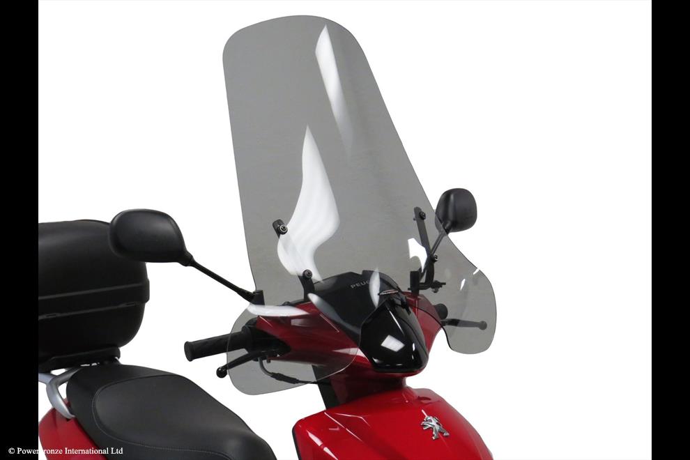 Powerbronze / パワーブロンズ Scooter Screens for PEUGEOT KISBEE 50 10-23 (510 MM HIGH)/CLEAR | 430-U344A-000