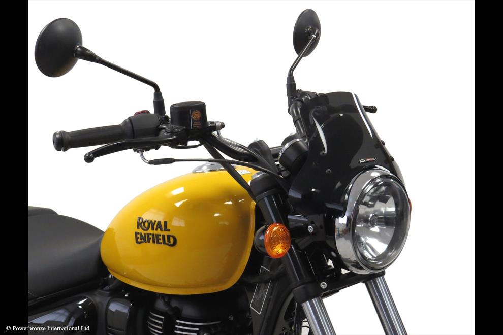 Powerbronze / パワーブロンズ Light Screen for ROYAL ENFIELD HUNTER 350 22-23/METEOR 350 21-23 (155 MM HIGH)/ELECTRIC BLUE | 430-U345-009