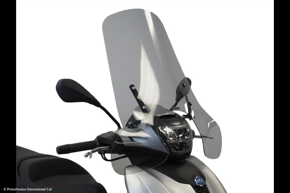 Powerbronze / パワーブロンズ Scooter Screens for PIAGGIO BEVERLY 300 21-23/BEVERLY 400 21-23 (470 MM HIGH)/CLEAR | 430-U348-000