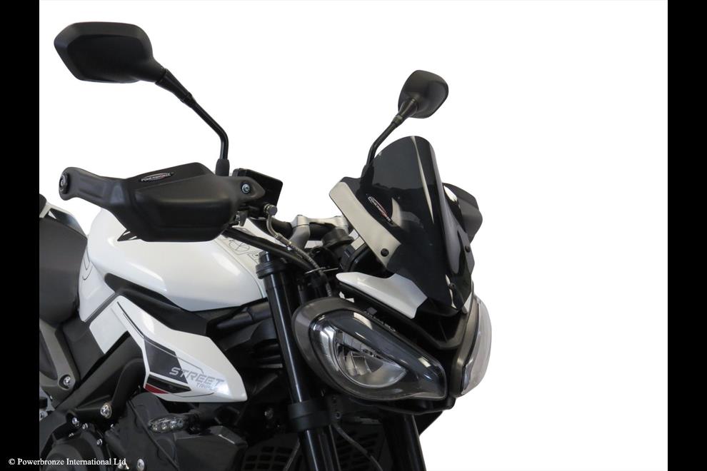 Powerbronze / パワーブロンズ Light Screen for TRIUMPH STREET TRIPLE R/STREET TRIPLE RS/STREET TRIPLE MOTO2 23 (260 MM HIGH)/AMBER | 430-U349A-007