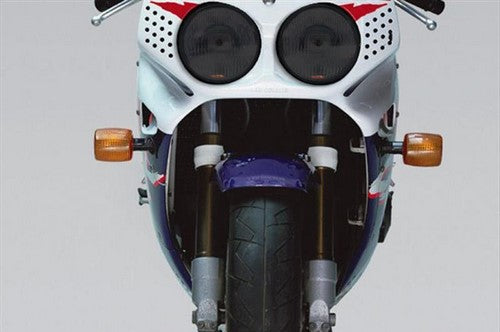 Powerbronze / パワーブロンズ ヘッドライトプロテクター フロストステルスグレー HONDA CBR900RR 92-93 (2 PIECE) XRV750 アフリカツイン 89-05 RC30 RC45 | 440-H049-019