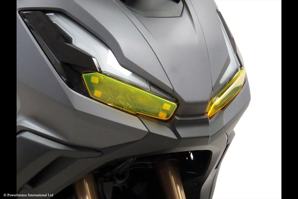 Powerbronze / パワーブロンズ Headlight Protectors for HONDA ADV150 22-23/ADV350 22-23/FROSTED STEALTH GREY *NOT ROAD LEGAL* | 440-H574A-019