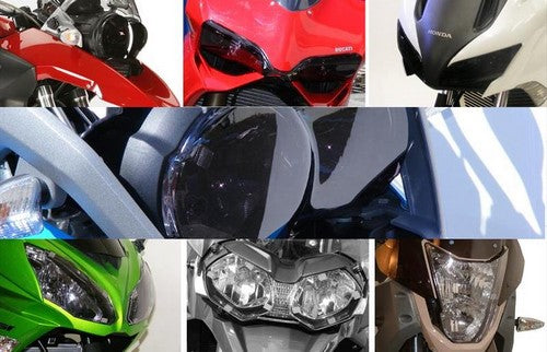 Powerbronze / パワーブロンズ ヘッドライトプロテクター フロストステルスグレー KAWASAKI GPZ305 88-96 | 440-K071-019