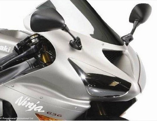 Powerbronze / パワーブロンズ ヘッドライトプロテクター フロストステルスグレー KAWASAKI ZX6-R 05-06 | 440-K438-019
