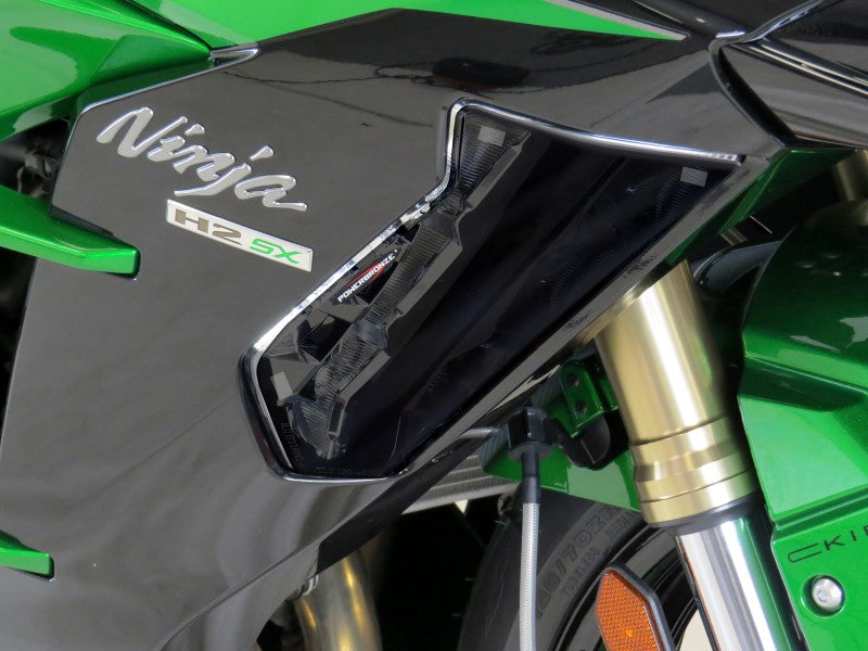 Powerbronze / パワーブロンズ ヘッドライトプロテクター フロストステルスグレー KAWASAKI VERSYS 1000 SE 19 (SIDE LIGHTS) | 440-K587A-019