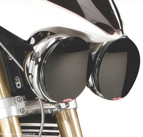 Powerbronze / パワーブロンズ ヘッドライトプロテクター フロストステルスグレー TRIUMPH SPEED TRIPLE 08-10 ストリートトリプル 08-11 ストリートトリプル R 08-11 | 440-T107B-019