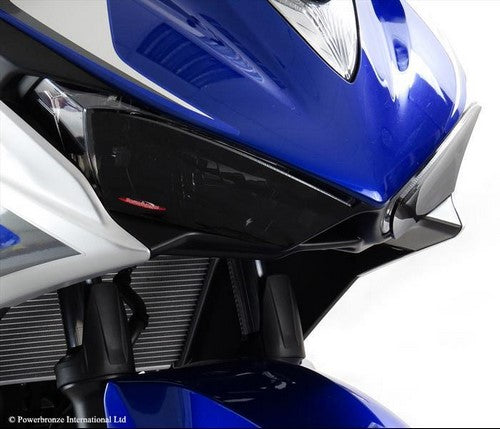 Powerbronze / パワーブロンズ ヘッドライトプロテクター フロストステルスグレー YAMAHA YZF-R3 15-18 | 440-Y551-019