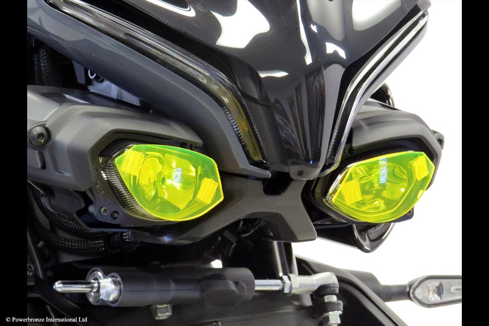 Powerbronze / パワーブロンズ Headlight Protectors for YAMAHA MT-10 22-23/DARK TINT **NOT ROAD LEGAL** | 440-Y558A-002