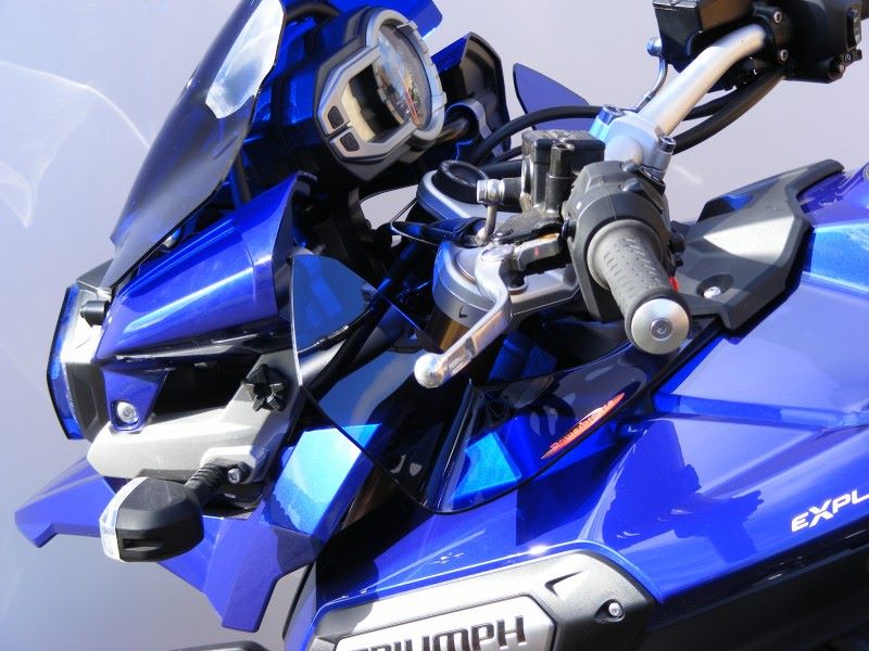 Powerbronze / パワーブロンズ ウインドディフレクター フロストステルスグレー TRIUMPH TIGER 1200 EXPLORER 12-15 TIGER 1200 EXPLORER XC 13-15 | 450-T101-019