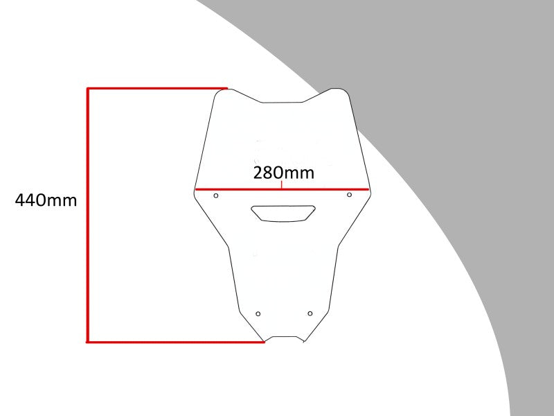 Powerbronze / パワーブロンズ アドベンチャー スポーツスクリーン HONDA CRF1100L アフリカツイン 20 (440 MM HIGH) フロストステルスグレー | 460-H108-019