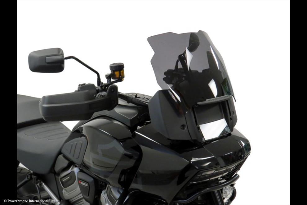 Powerbronze / パワーブロンズ Adventure Sports Screen for HARLEY DAVIDSON PAN AMERICA 21-23 (285 MM HIGH)/AMBER | 460-HD101-007