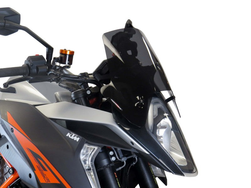 Powerbronze / パワーブロンズ アドベンチャー スポーツスクリーン フロストステルスグレー KTM 1290 SUPER DUKE GT 16-18 (260 MM) | 460-KT102-019