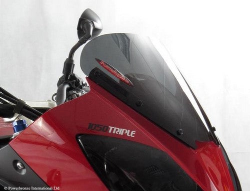 Powerbronze / パワーブロンズ アドベンチャー スポーツスクリーン フロストステルスグレー TRIUMPH TIGER 1050 07-14 TIGER 1050 SPORT 13-15 (225MM) | 460-T101-019