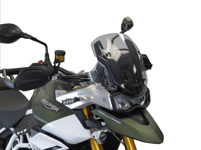 Powerbronze / パワーブロンズ アドベンチャー スポーツスクリーン TRIUMPH TIGER 900 20/TIGER 900 GT 20/TIGER 900 RALLY 20 (335 MM) フロストステルスグレー | 460-T107-019