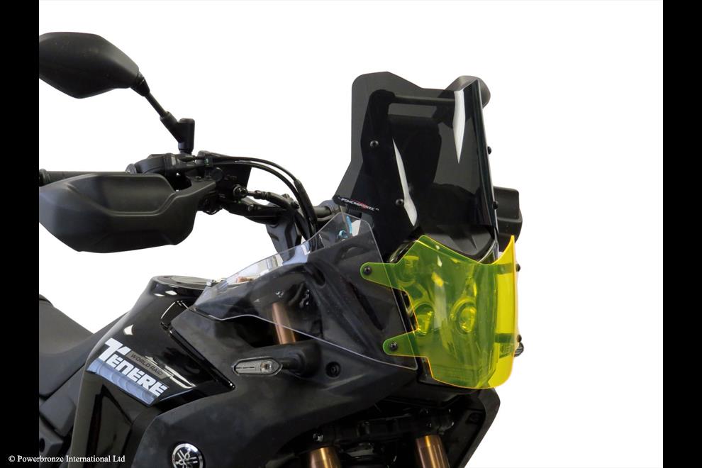 Powerbronze / パワーブロンズ Adventure Sports Screen for YAMAHA TENERE 700 WORLD RAID 22-23 (210 MM HIGH)/FROSTED SAPPHIRE BLUE | 460-Y115-018