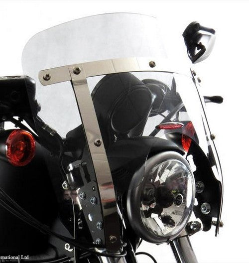 Powerbronze / パワーブロンズ カスタムスクリーン フロストステルスグレー ハーレーダビッドソン FXD DYNA SUPERGLIDE 94-03 VANGUARD | 470-HD104-019
