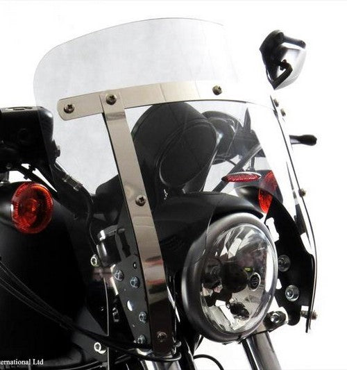 Powerbronze / パワーブロンズ カスタムスクリーン フロストステルスグレー KAWASAKI VN1500 CLASSIC 96-01 VANGUARD | 470-K116-019
