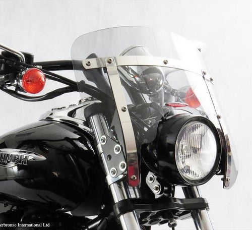 Powerbronze / パワーブロンズ カスタムスクリーン フロストステルスグレー YAMAHA XV250 VIRAGO 95-01 VANGUARD | 470-Y101-019