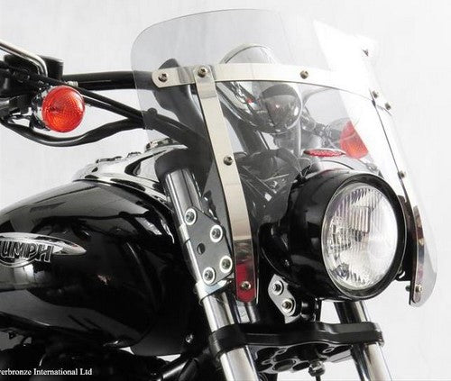 Powerbronze / パワーブロンズ カスタムスクリーン フロストステルスグレー YAMAHA XV1100 VIRAGO 89-98 VANGUARD | 470-Y116-019