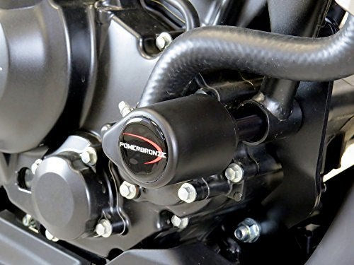 Powerbronze / パワーブロンズ バジェットクラッシュポストセット (クラッシュバー) ブラック HONDA CB300R 18-19 | 513-H131-003
