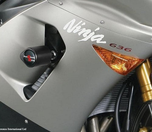 Powerbronze / パワーブロンズ バジェットクラッシュポストセット (クラッシュバー) グリーン KAWASAKI ZX6-R 05-06 (DRILL フェアリング) | 513-K104-011