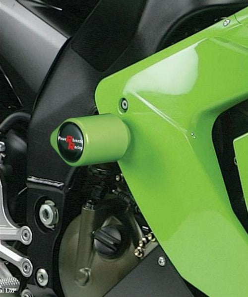 Powerbronze / パワーブロンズ バジェットクラッシュポストセット (クラッシュバー) グリーン KAWASAKI ZX10-R 04-05 (DRILL フェアリング) | 513-K106-011