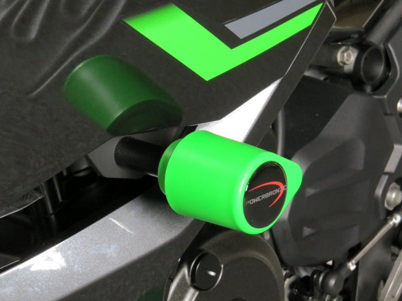 Powerbronze / パワーブロンズ バジェットクラッシュポストセット (クラッシュバー) グリーン KAWASAKI NINJA 250 18-19 NINJA 400 18-19 | 513-K142-011