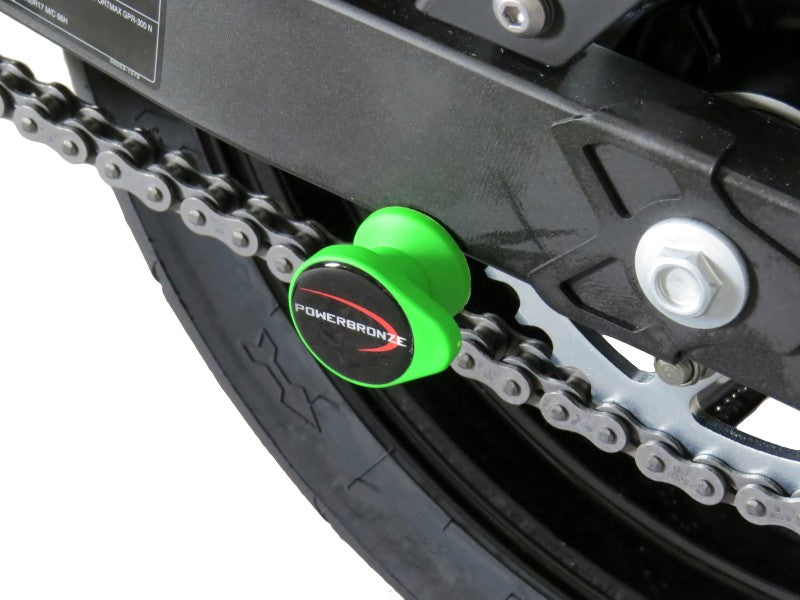 Powerbronze / パワーブロンズ スイングアームプロテクターキット グリーン プラスチック KAWASAKI NINJA 250 18-19 NINJA 400 18-19 Z400 19 | 514-K131-011
