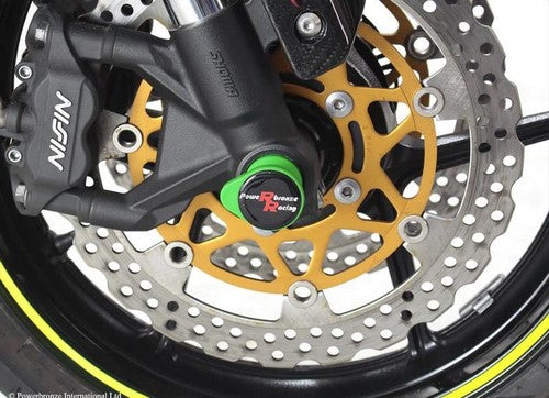 Powerbronze / パワーブロンズ フォークプロテクター グリーン プラスチック KAWASAKI ZX6-R 13-17 | 518-K116-011