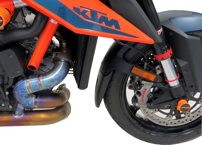 Powerbronze マッドガードエクステンション KTM 1290 SUPER DUKE R 20-21/マットブラック | 650-KT107-070