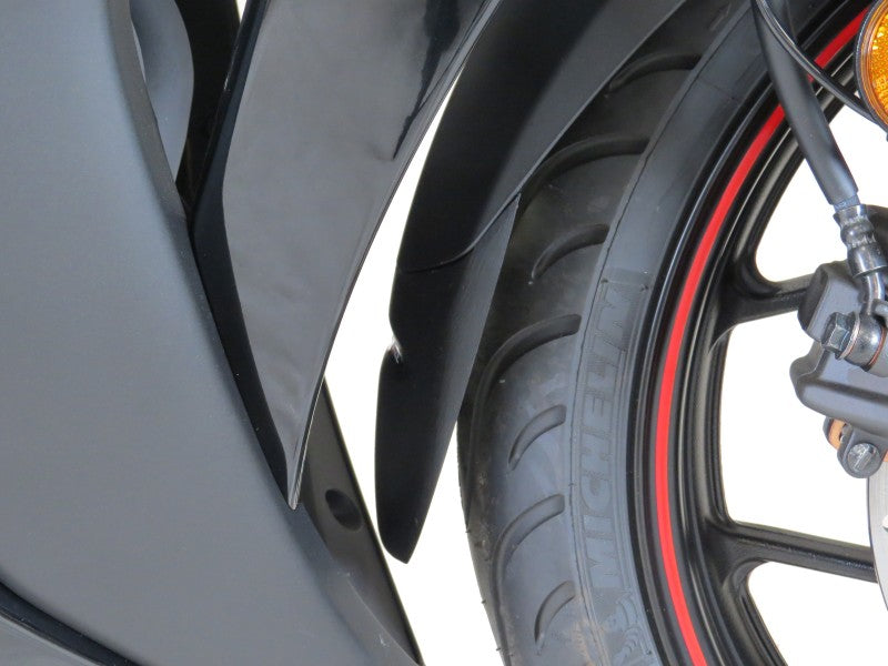 Powerbronze / パワーブロンズ マッドガードエクステンダー YAMAHA YZF-R3 15-20/MT-03 16-20 マットブラック | 650-Y116-070